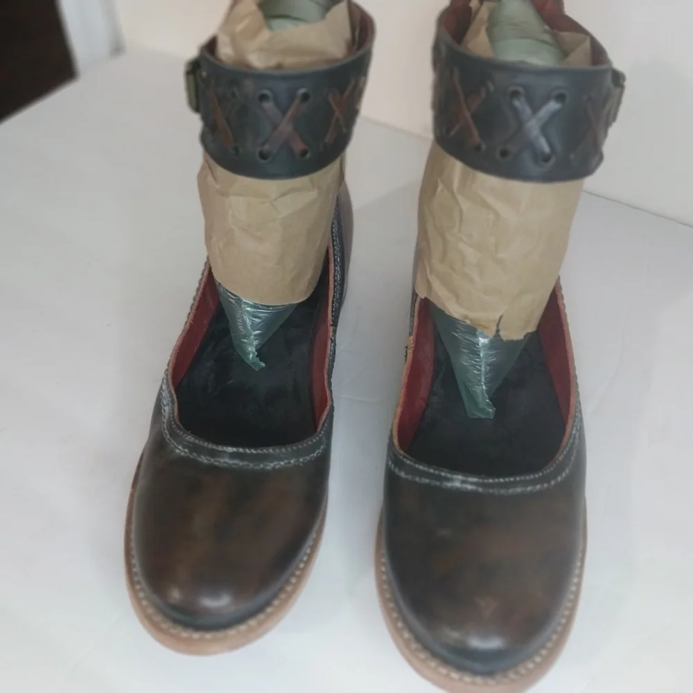 FIREBIRDS Moana Size 10 Elegant Brown Leather Women's Heels - Picture 4 of 12